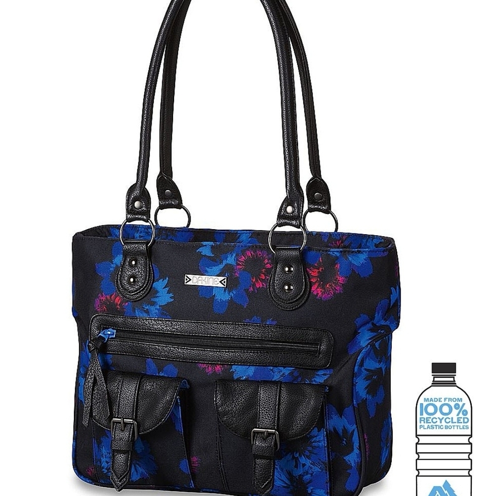 Dakine Black and Blue Floral Tote Bag
